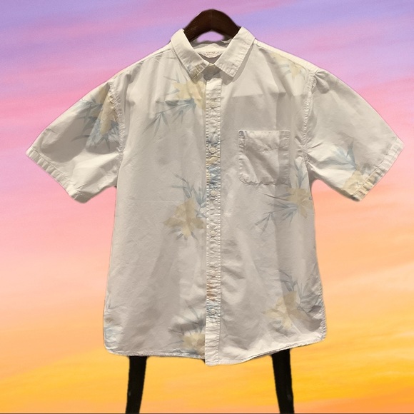 Cotton On Vintage remastered white Hawaiian button down short sleeve shirt|small - Picture 2 of 4